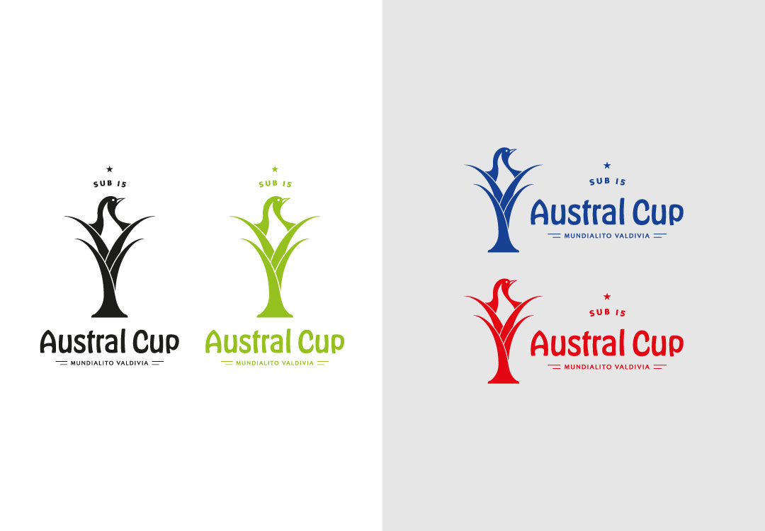 Charte graphique logo une couleur, Austral Cup