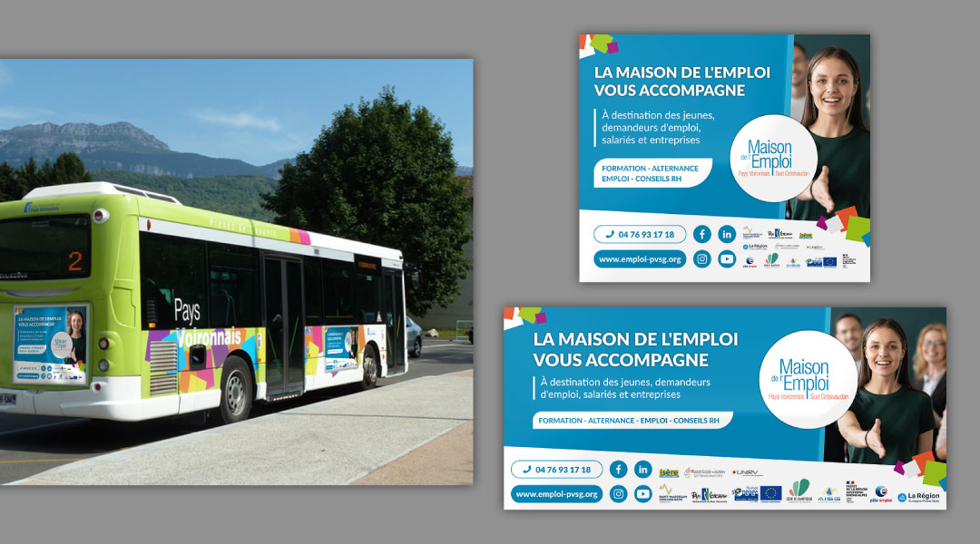 Campagne bus à Voiron